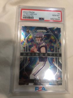 JJ Mcarthy Prizmatic Rookie, PSA 10