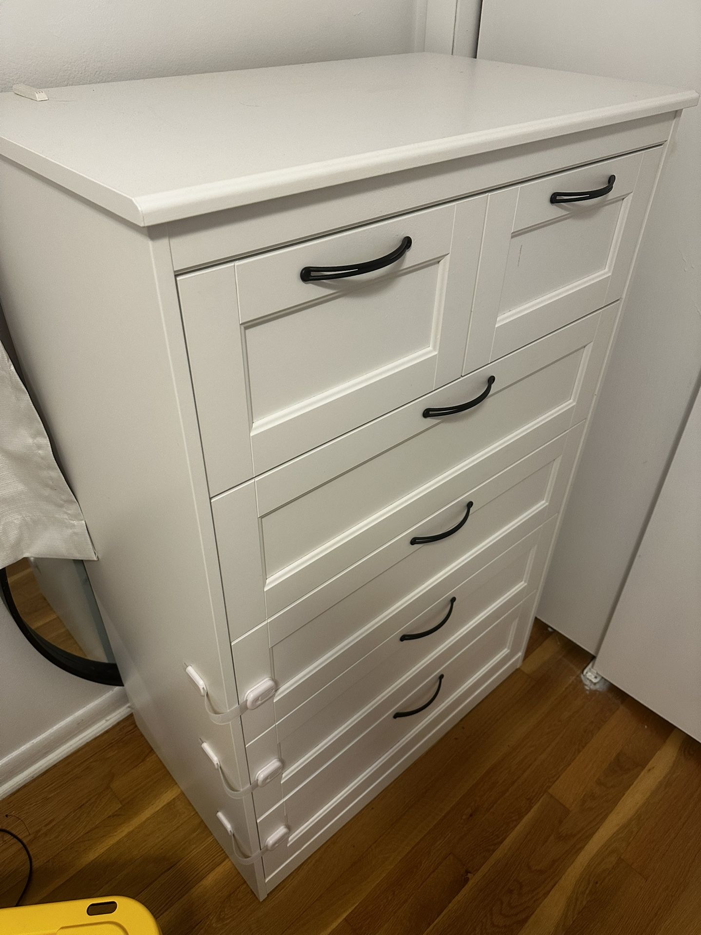 5 Drawer Dresser White