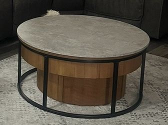 Modern Nesting Coffee Table with Hidden Storage