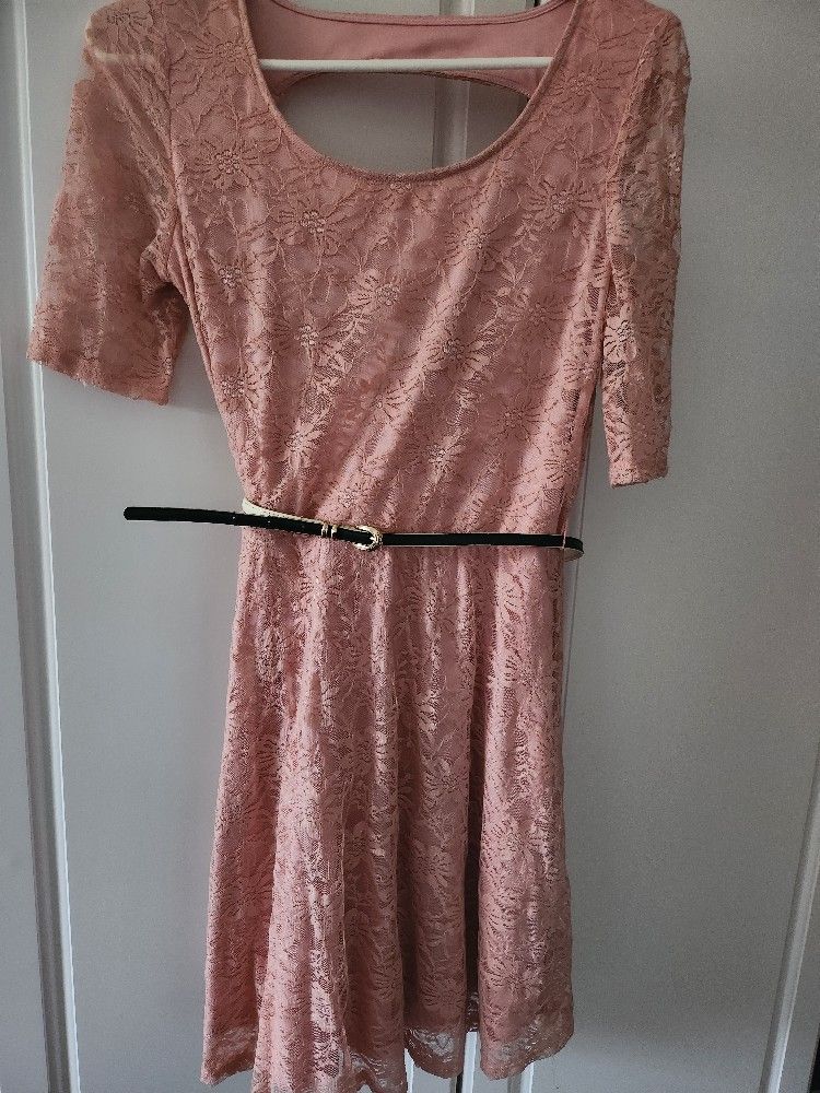 Pink Lace Dress
