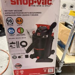 Shop-Vac 16-Gallon 6.5 HP Corded Wet/Dry Shop Vacuum with Accessories included