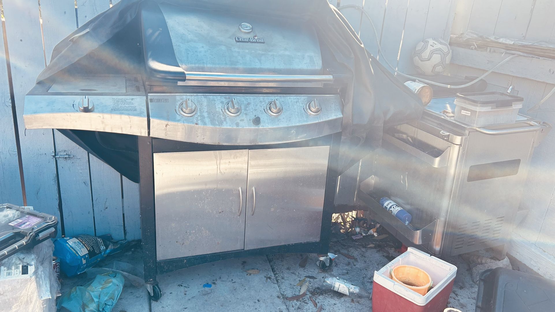Char-broil Grill And Sink Set Up
