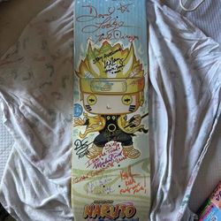 Signed Naruto Skateboard