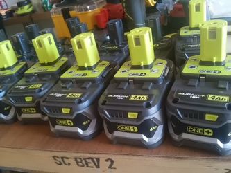 RYOBI 18V LITHIUM 4.0AH BATTERY EACH BATTERY