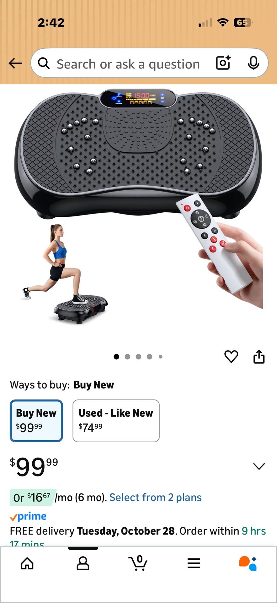 Vibration Plate Exercise Machine 2025 Upgraded Fitness Vibrating Lymphatic Drainage for Weight Loss 330Lbs, 999 Adjustable Speeds, Full-Body Shaker Wo