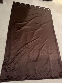Brown Grommet Curtain Panel