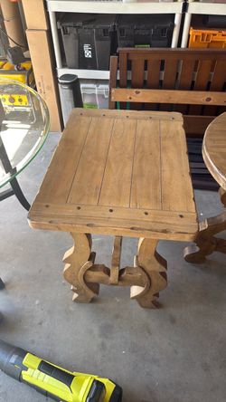Rectangular Wood End Table