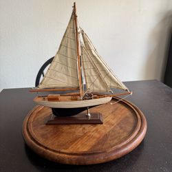 Decorative small sailing boat