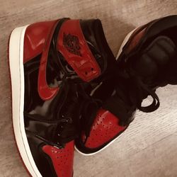 Air Jordan 1s (Og High Top Patent Leather Breds) Gone By Today 