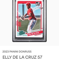 Elly De La Cruz 2023 Donruss PSA 10 Gem Mint