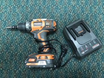 Drill, Tools-Power RIDGID DRILL w/ Charger