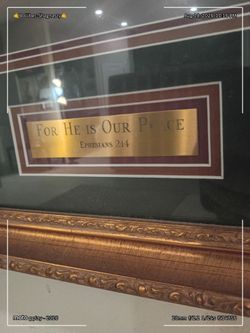 Framed Ephesians 2:14 Scripture Wall Art