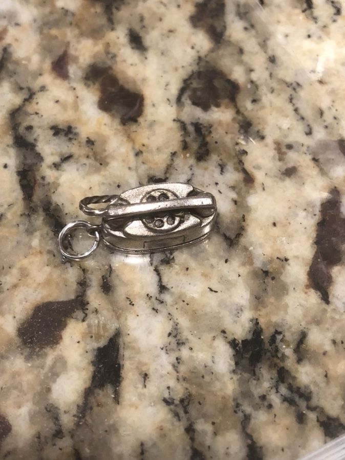Vintage / new sterling princess phone charm pendant