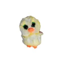 TY Beanie Boos Lemon Drop Yellow Chick Plush Toy Green Glitter Eyes New