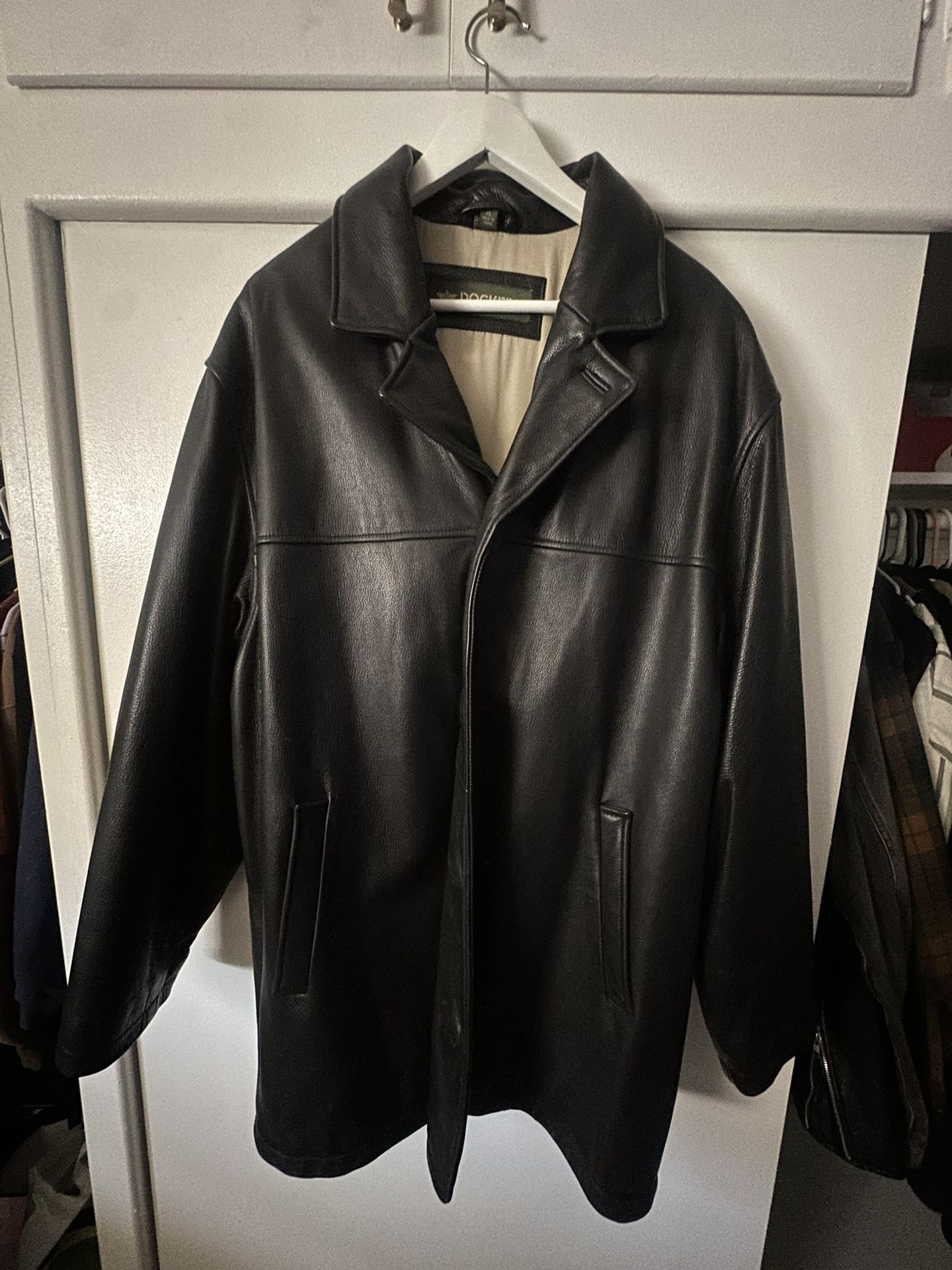 Men’s Dockers Leather Jacket 