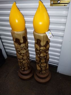 Tall Light up Halloween Candles