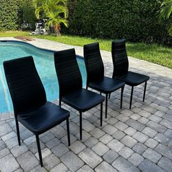 4 Black Chairs