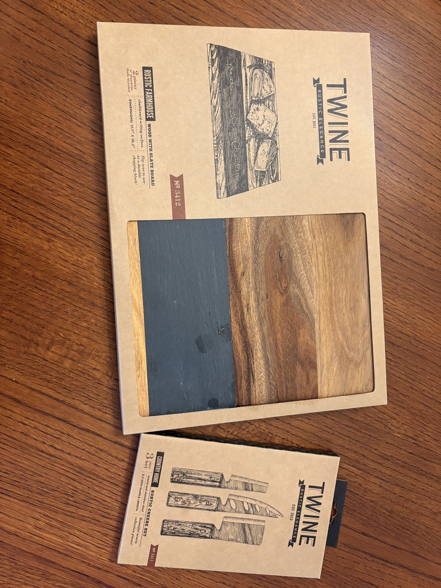 Charcuterie Cutting board and knives