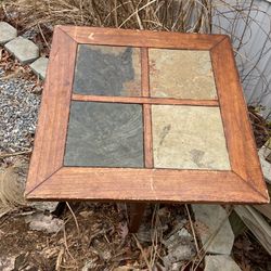 (2) End Tables 4 Stone Inserts $35 Each 