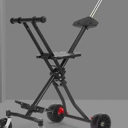 Foldable Kids Ride-On Stroller – Lightweight Travel Cart (3–12 yrs)