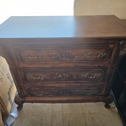 Ashley Furniture Bombe Chest Cherry