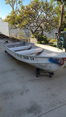 Aluminum Flat Bottom Rowboat 12’