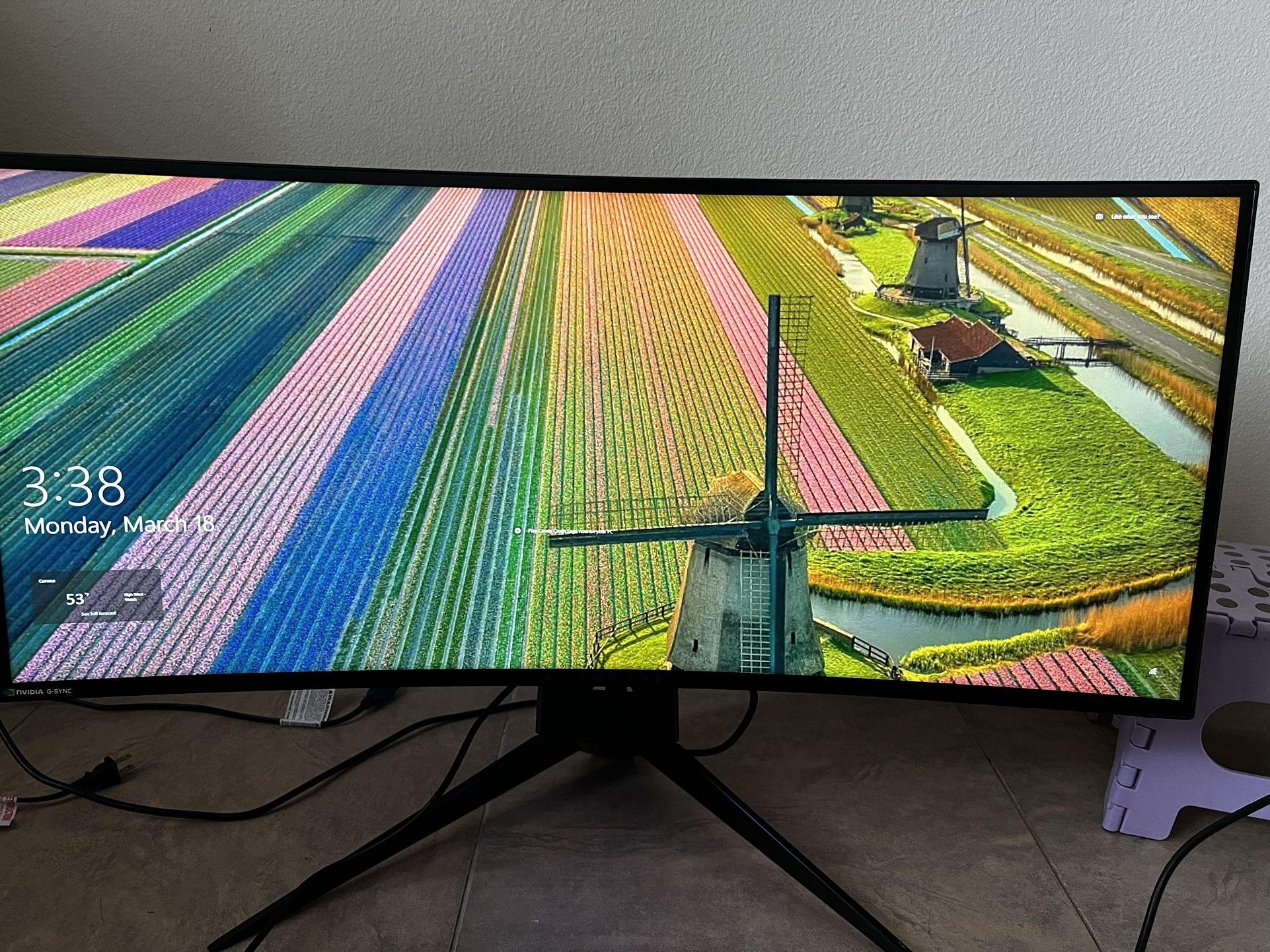Gaming Monitor Alienware 34 In curved 