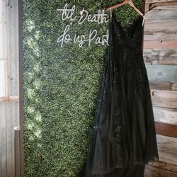 Still Available*** Black Wedding Dress, Size 10 