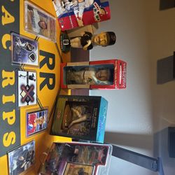 Randy Johnson Lot Bobble Heads Game Used Cards Rc Card Collectables 