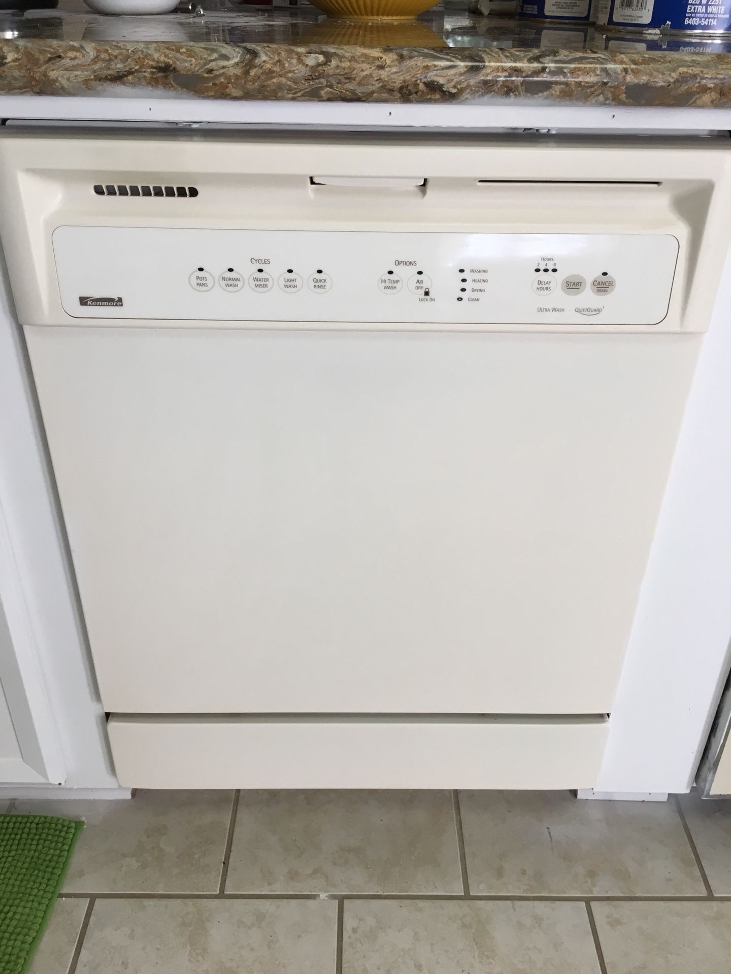 Kenmore dishwasher white