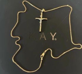 10k YG (cross necklace)