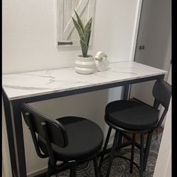 Mesa Alta Con 2 Bancos