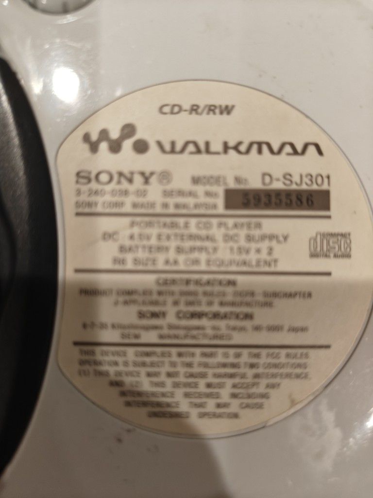 Sony Portable CD Player