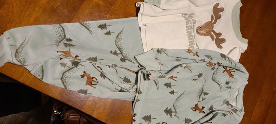 Baby Moose Print Outfit Set