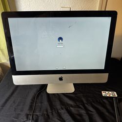 iMac 21.5-inch All-in-One Desktop Screen Cracked But Easy to Fix. Tested