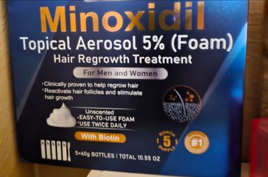 MINOXIDIL 6 MONTH SUPPLY HAIR GROWTH FOAM BRAND NEW