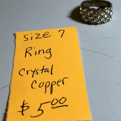 Crystal Copper Ring