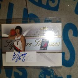 Ha Seung Jin Card With Autograph Portland Blazers