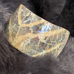 Fabulous Vintage Abalone Cuff Bracelet
