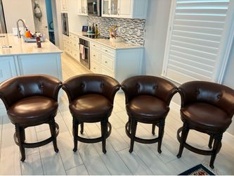 4 Frontgate Swivel Stools