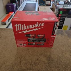Milwaukee 18v Compqct Brushless Drill & Impact