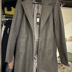 Large Brand, New, Fashion Nova  Gray Coat