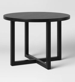 Round black kitchen table