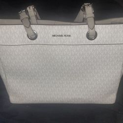 Large Light Grey Michael Kors Tote