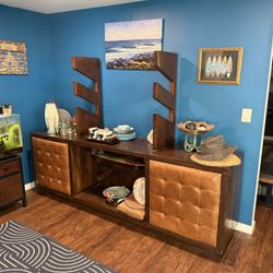 1-OF-A-KIND SURFBOARD RACK / SIDEBOARD TABLE / CABINET  - JAXON HOME VENICE BEACH