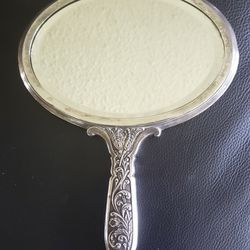 SILVER HAND MIRROR BY GEORGE NILSSON DANISH