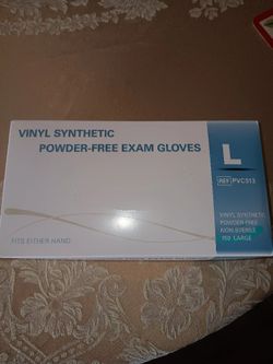 BRAND NEW SEAL BOX=$4 ; 150 PCS VINYL SYNTHETIC GLOVES-150 PCS. SIZE:LARGE.I CAN DELIVER IF YOU ARE IN MY NEGHBARHOOD.