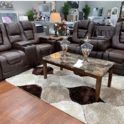 Power Reclining Sofa And Love Seat