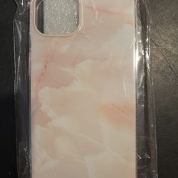 iPhone 13 Case - Stylish Pink Polished Marble Phone Cover