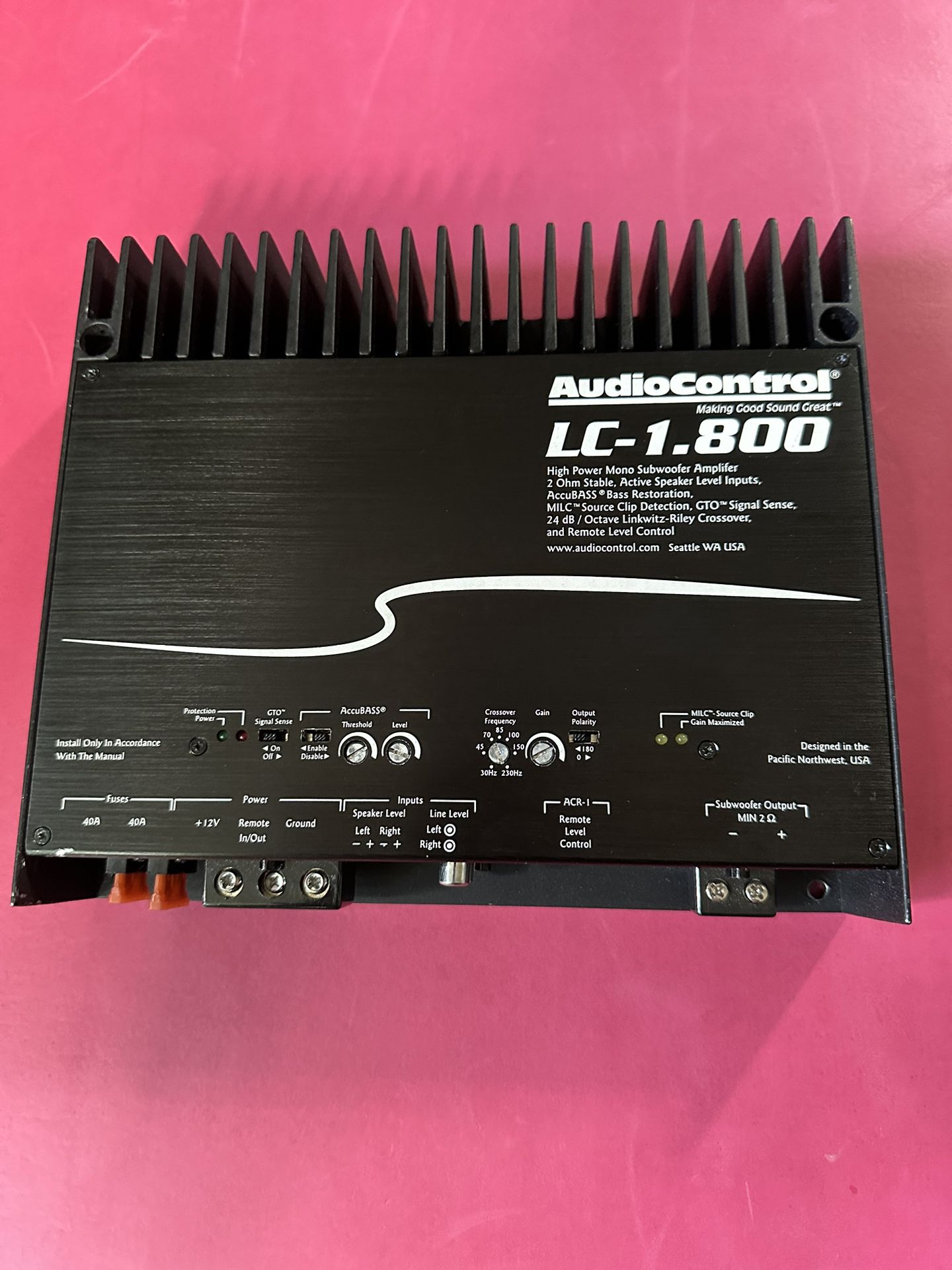 Audiocontrol LC-1.800 Amplifier 